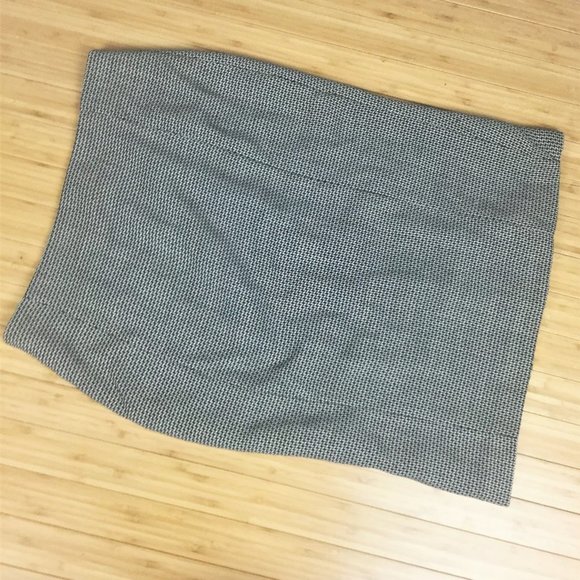 Msiamo Hounds Tooth Wool Midi Skirt Gray Midi 8 - Picture 1 of 8